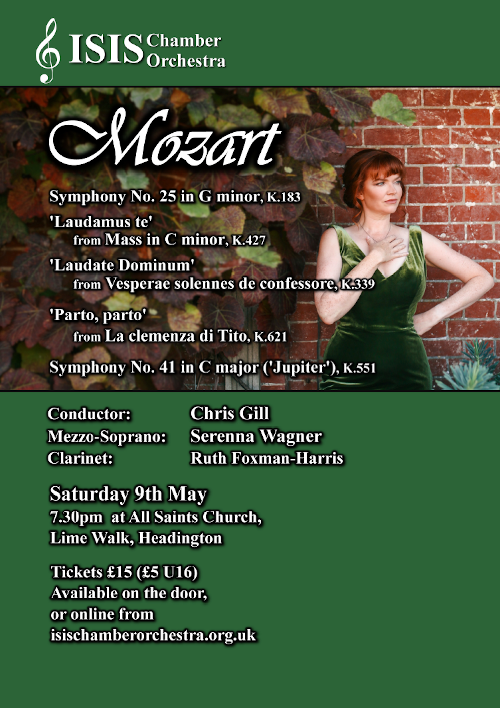 poster graphic, mezzo-soprano in amongst foliage